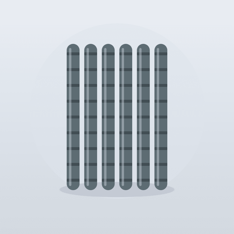 16mm Reinforcement Iron Rod — Per 12m Length