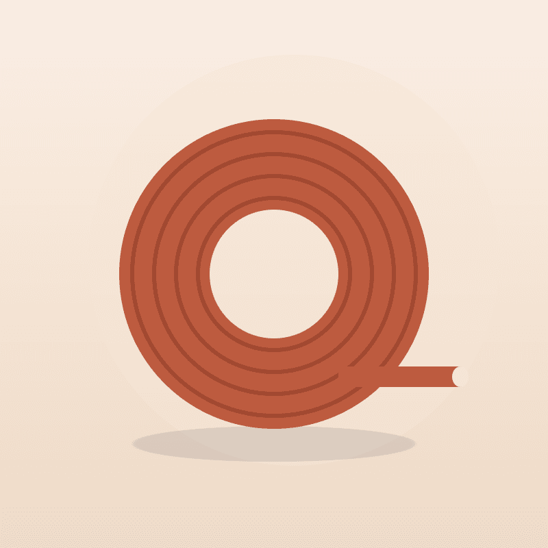 2.5mm Single-Core Copper Cable — 100m Coil