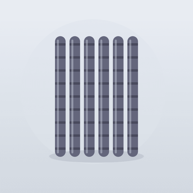 12mm Reinforcement Iron Rod — Per 12m Length